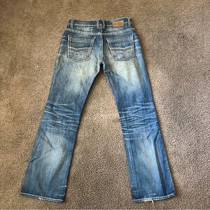 BKE Buckle Jeans Mens 34x32 Blue Denim Aiden Medium Wash Straight Leg